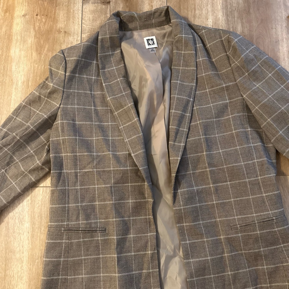 PLAID FALL BLAZER